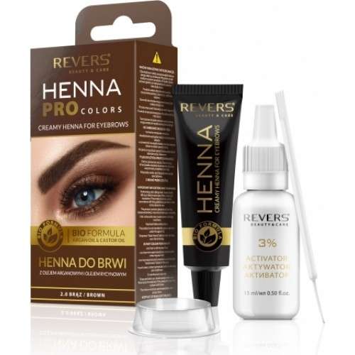 Revers Henna Φρυδιών Σκούρο Καφέ