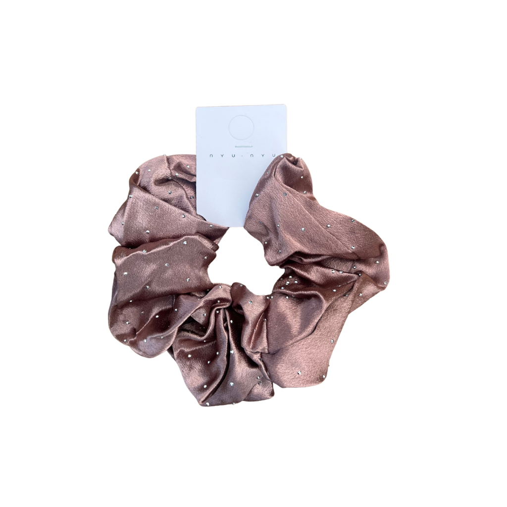 SCRUNCHIE SATIN NUDE (STRASS)