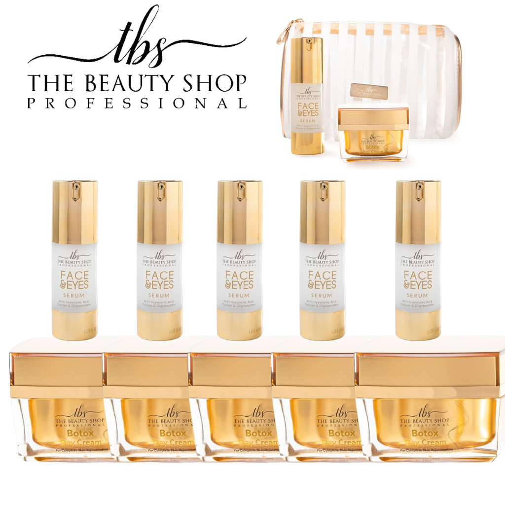 5 BOTOX HYALOURONIC FACE CREAM 60ML & 5 BOTOX HYALOURONIC FACE SERUM 30ML ΔΩΡΟ 5 ΤΣΑΝΤΑΚΙΑ